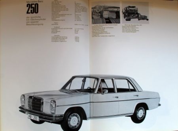 Mercedes-Benz Personenwagen Modelprogram 1967 Carbrochure (4947)